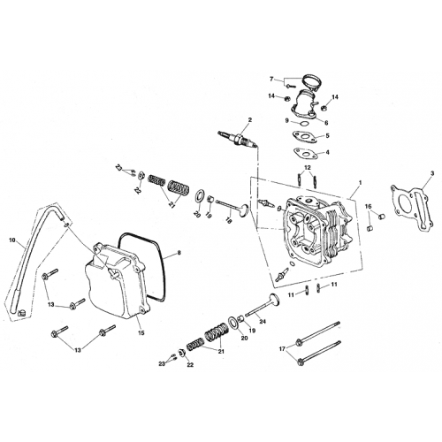 Cylinder Head Assy (Kasea LM150IIR 2000)