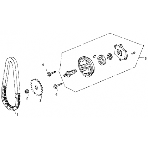 Oil Pump Assembly (Kasea LM150IIR 2000)