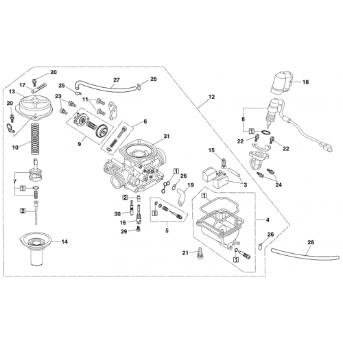 Carburetor (Kasea LM150IIR 2000)