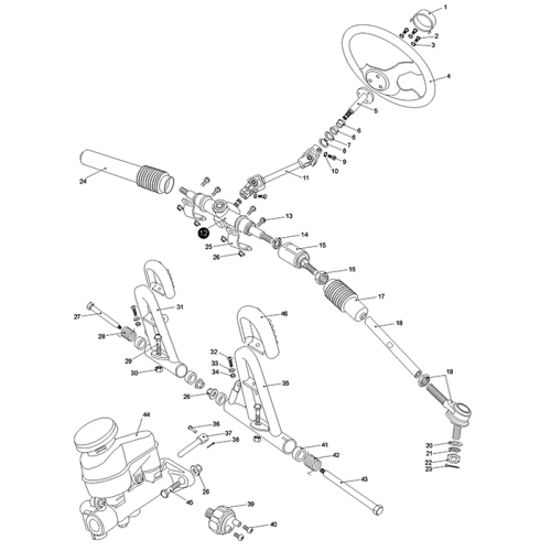 Steering Shaft Assy (Kasea LM150IIR 2000) Steering Shaft Assy (Kasea LM150IIR 2000)