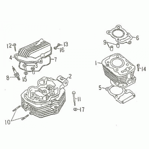 CYLINDER (Kasea Skyhawk 150/170 Quad)