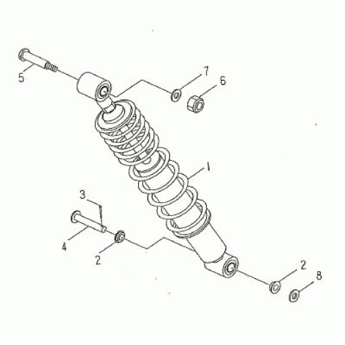 REAR SUSPENSION (Kasea Skyhawk 150/170 Quad) REAR SUSPENSION (Kasea Skyhawk 150/170 Quad)