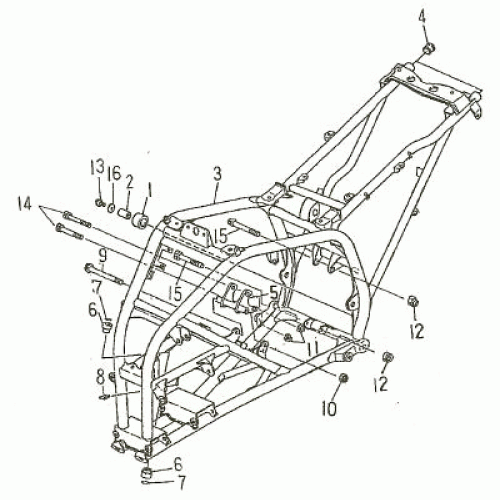 FRAME (Kasea Skyhawk 150/170 Quad) FRAME (Kasea Skyhawk 150/170 Quad)