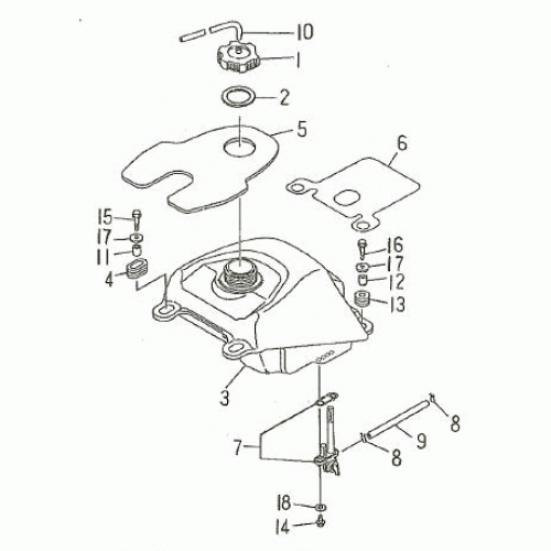 FUEL TANK (Kasea Skyhawk 150/170 Quad) FUEL TANK (Kasea Skyhawk 150/170 Quad)