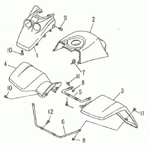Front Fenders (Kasea Skyhawk 150/170 Quad)