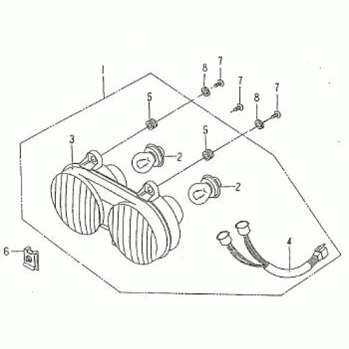 HEAD LIGHT (Kasea Skyhawk 150/170 Quad)