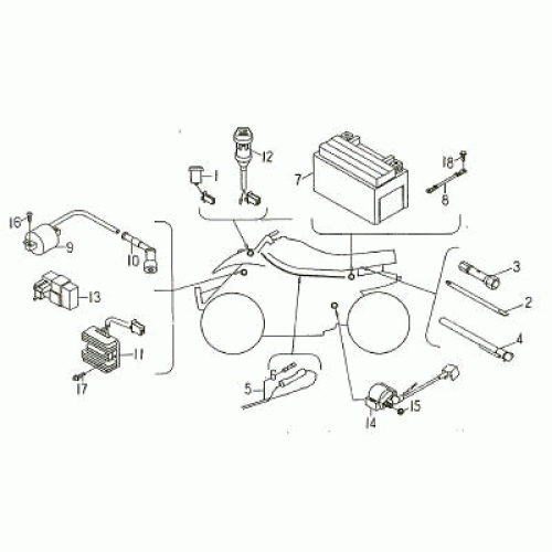 Electrical Parts (Kasea Skyhawk 150/170 Quad) Electrical Parts (Kasea Skyhawk 150/170 Quad)