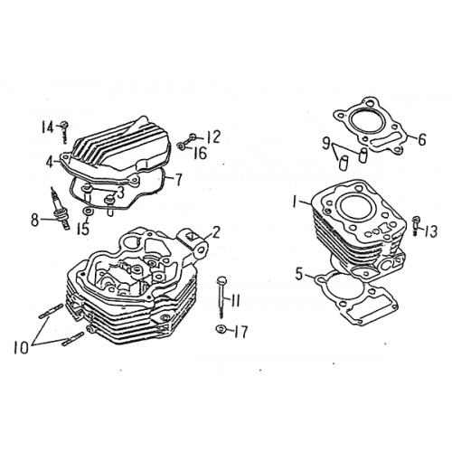 Cylinder (LRX/SMC Blast ATV 150)