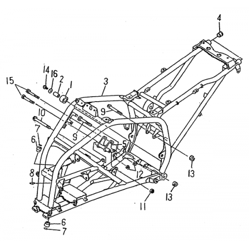 Frame (LRX/SMC Blast ATV 170)