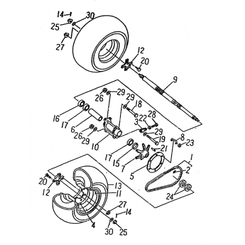 Rear Wheel (LRX/SMC Blast ATV 170) Rear Wheel (LRX/SMC Blast ATV 170)