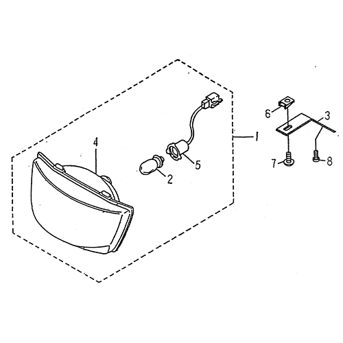 Head Light (LRX/SMC Blast ATV 150)