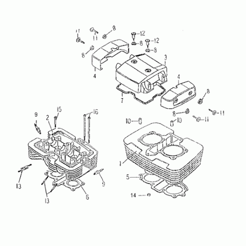 Cylinder Head (Kasea Skyhawk 250 Quad)