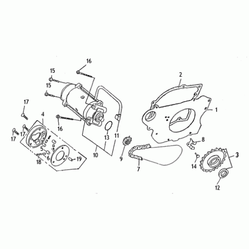 Starting Motor (Kasea Skyhawk 250 Quad)