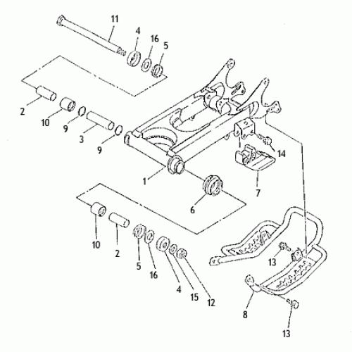 Rear Arm (Kasea Skyhawk 250 Quad)
