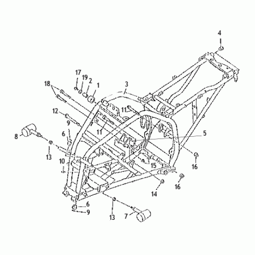 Frame (Kasea Skyhawk 250 Quad)