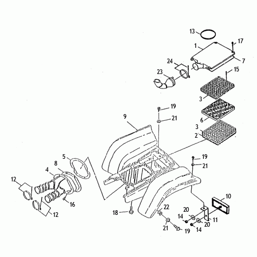 Rear Fenders (Kasea Skyhawk 250 Quad)