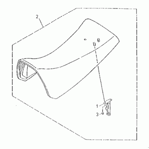 Seat (Kasea Skyhawk 250 Quad)