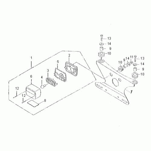 Tail Light (Kasea Skyhawk 250 Quad) Tail Light (Kasea Skyhawk 250 Quad)