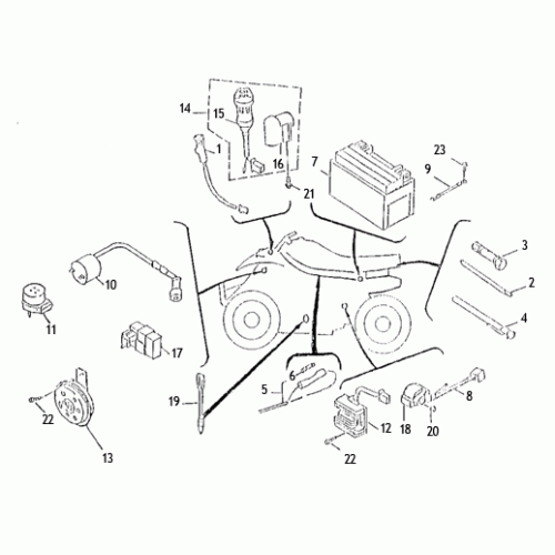 Electrical Parts (Kasea Skyhawk 250 Quad)