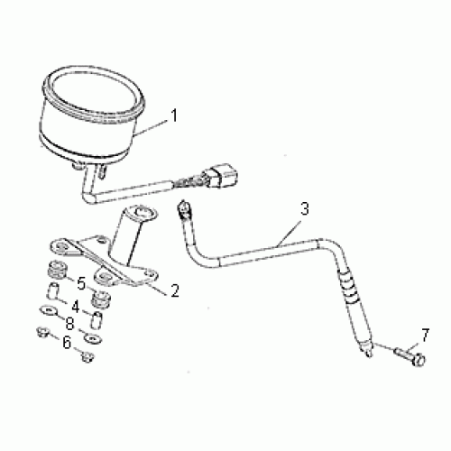 Speedometer (Kasea Skyhawk 250 Quad)