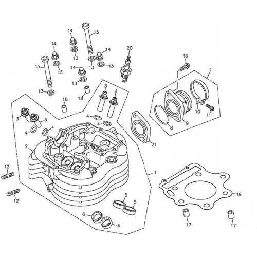 Cylinder Head (Adly ATV 300xs Assault) Cylinder Head (Adly ATV 300xs Assault)