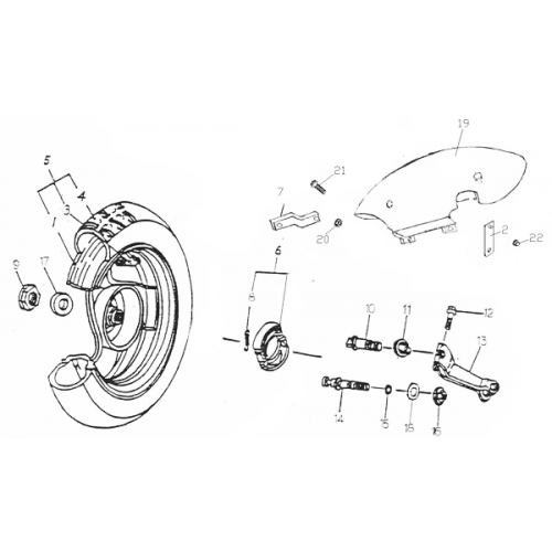 Rear Wheel (ADLY RT-50 Road Tracer) Rear Wheel (ADLY RT-50 Road Tracer)