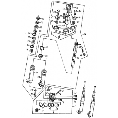 Front Fork (Silver Fox 50)