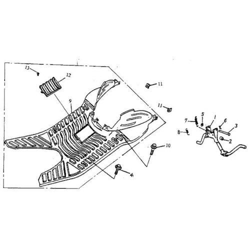 Floor Panel, Main Stand (Silver Fox 50)