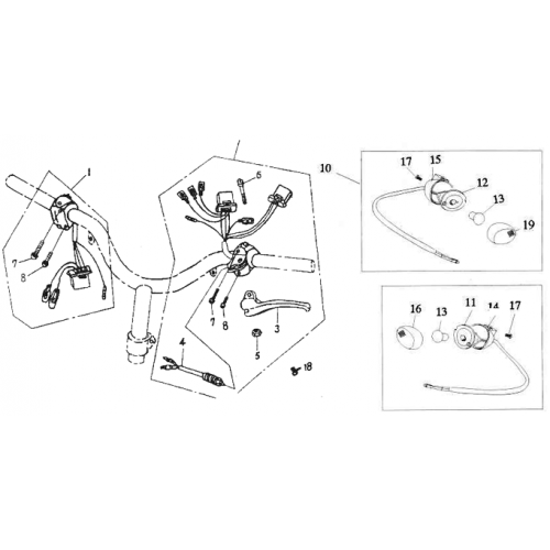 Front Signal, Handle Switch (Silver Fox 50)