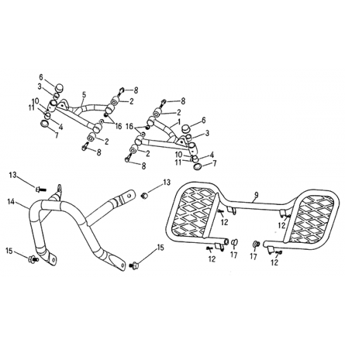 Arm, Floor Panel, Bumber (Blazer 50cc ATV)