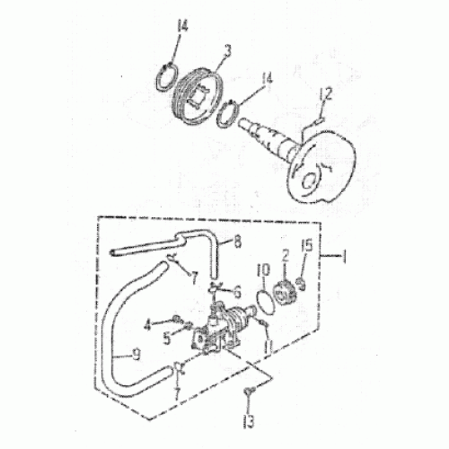 OIL PUMP (Kasea Skyhawk 50mini Quad)