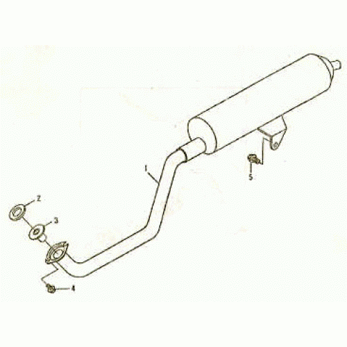 EXHAUST MUFFLER (Kasea Skyhawk 50mini Quad)