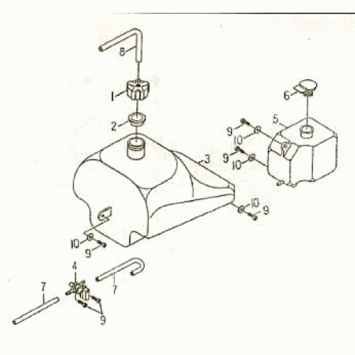 FUEL TANK (Kasea Skyhawk 50mini Quad) FUEL TANK (Kasea Skyhawk 50mini Quad)
