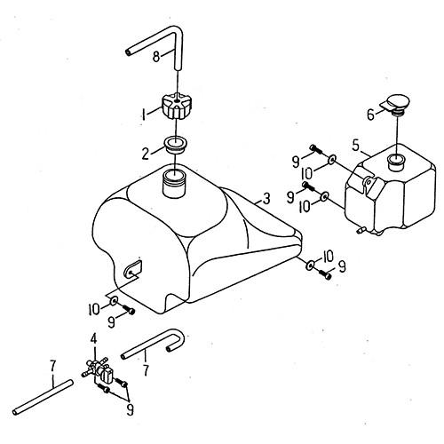 Fuel Tank (LRX/SMC ATV 50 mini) Fuel Tank (LRX/SMC ATV 50 mini)
