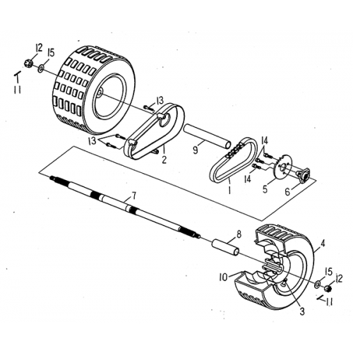 Rear Wheel (LRX/SMC ATV 50 mini)