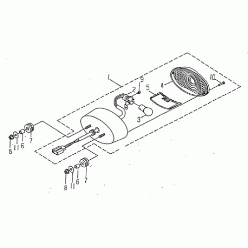 TAIL LIGHT (Kasea Skyhawk 50 Quad) TAIL LIGHT (Kasea Skyhawk 50 Quad)
