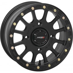 System 3 SB-5 14X7 4/137 5+2 Beadlock Matte Black