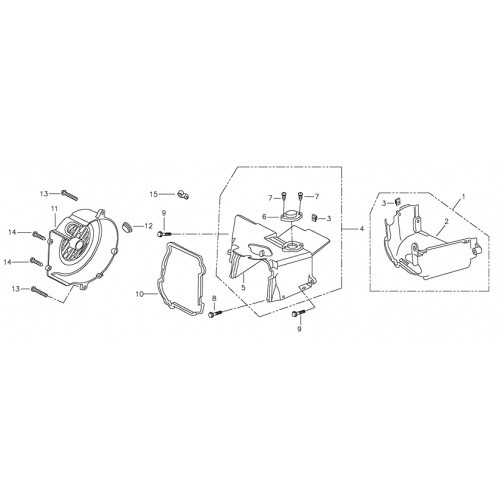 Fan Cover, Shroud (Adly ATV 90II 4T (CVT))