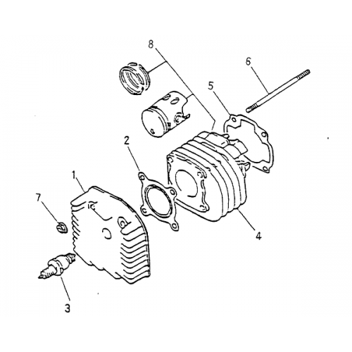 Cylinder, Cylinder Head (Blazer 90cc ATV) Cylinder, Cylinder Head (Blazer 90cc ATV)
