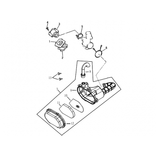 Reed Valve, Air Cleaner, NS (Blazer 90cc ATV) Reed Valve, Air Cleaner, NS (Blazer 90cc ATV)