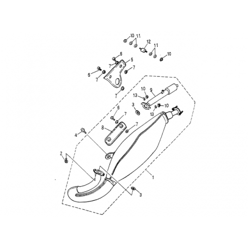 Exhaust (Blazer 90cc ATV) Exhaust (Blazer 90cc ATV)