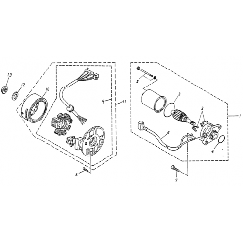 Generator, Starting Motor (Blazer 90cc ATV) Generator, Starting Motor (Blazer 90cc ATV)