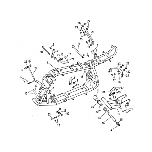 Frame Body (Blazer 90cc ATV) Frame Body (Blazer 90cc ATV)