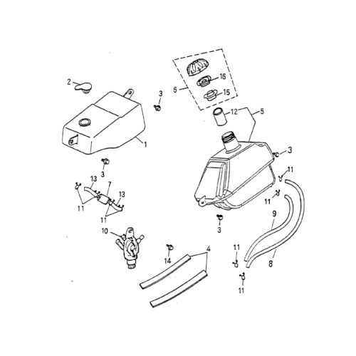 Fuel Tank, Oil Tank (Blazer 90cc ATV)