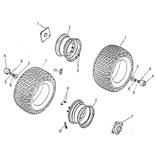 Rear Wheel (Blazer 90cc ATV) Rear Wheel (Blazer 90cc ATV)