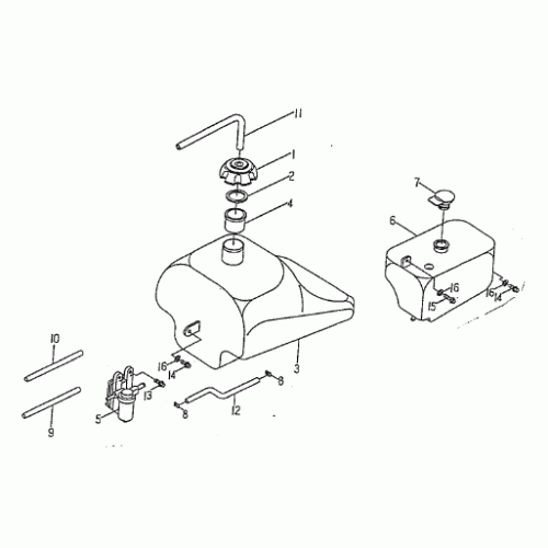 FUEL TANK (Kasea Skyhawk 90 Quad) FUEL TANK (Kasea Skyhawk 90 Quad)