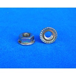 Hex Flange Nut, 6mm