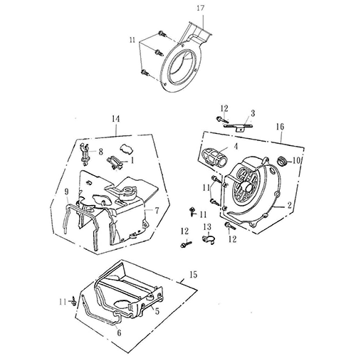 Fan Cover, Shroud (Thunder Bike 150) Fan Cover, Shroud (Thunder Bike 150)