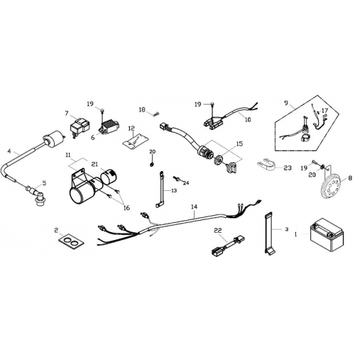 Elecrical Parts (Adly ATV 150S II CrossXRoad)