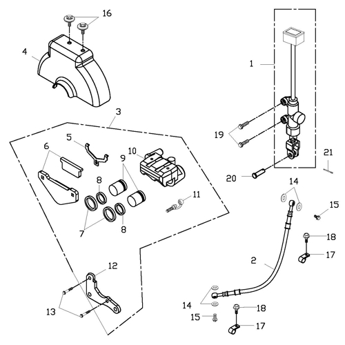 Rear Brake (Adly ATV 150S Interceptor)